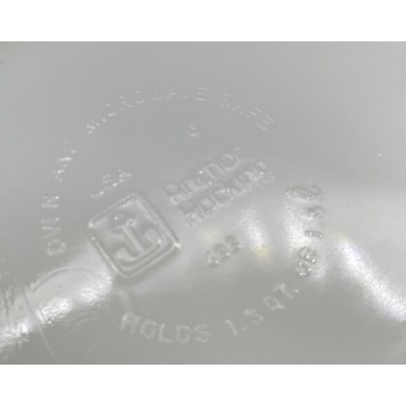 Anchor Hocking Fire King 433 Nature's Bounty Garden Oval Casserole Dish MADE USA - Picture 4 of 4